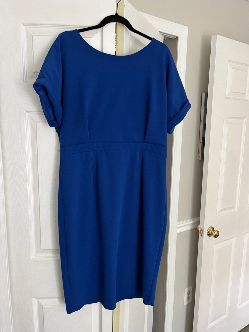 Alexia Admor Cobalt Blue Midi Sheath Dress
